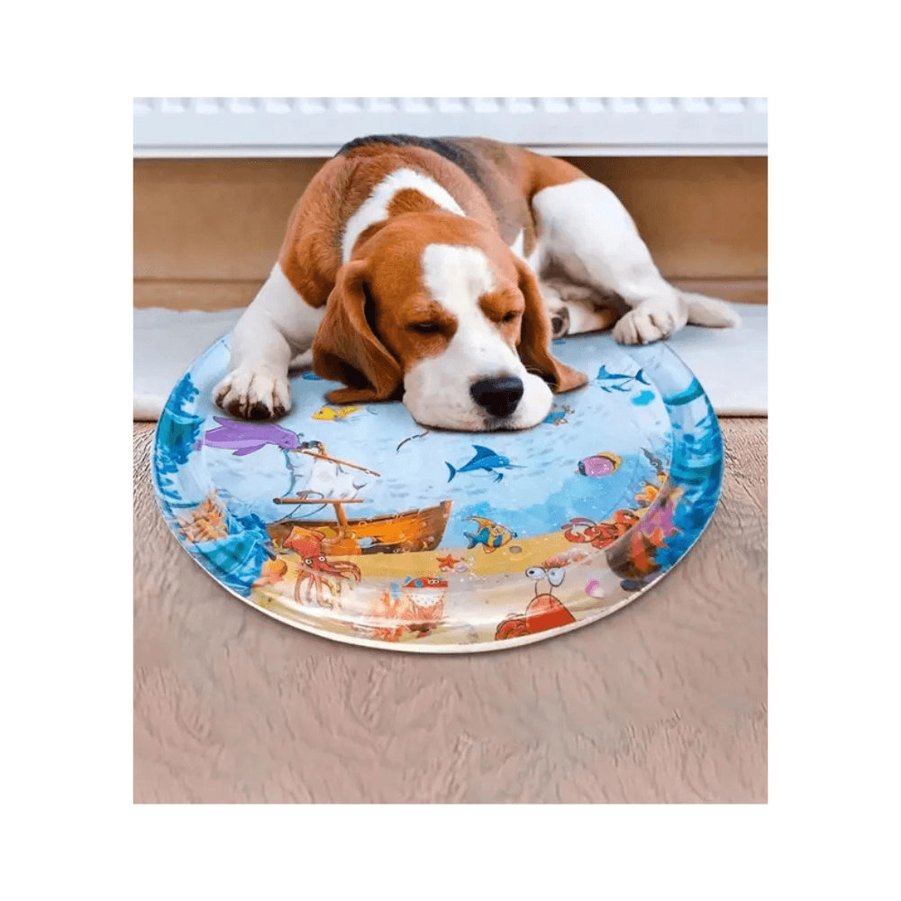 Comfortable Summer Cooling Pet Water Bed Ice Pad Sleeping Round Mat for Cats & Dogs