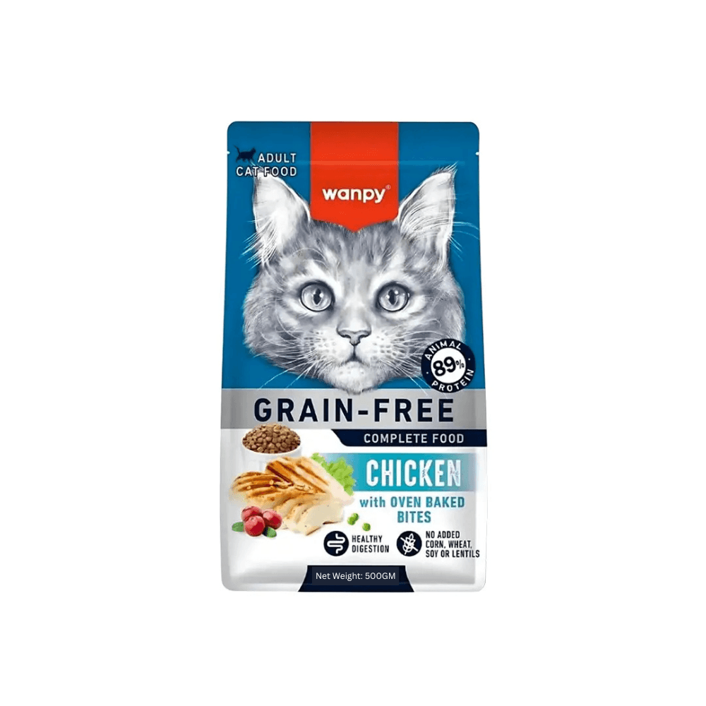 Wanpy Grain Free Super Premium Dry Cat Food Adult Chicken 500g
