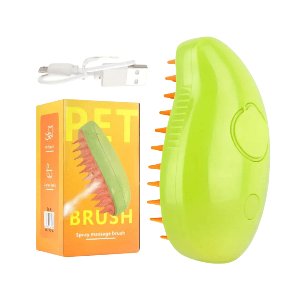 Electric Spray Massage Grooming Brush Mango Shape