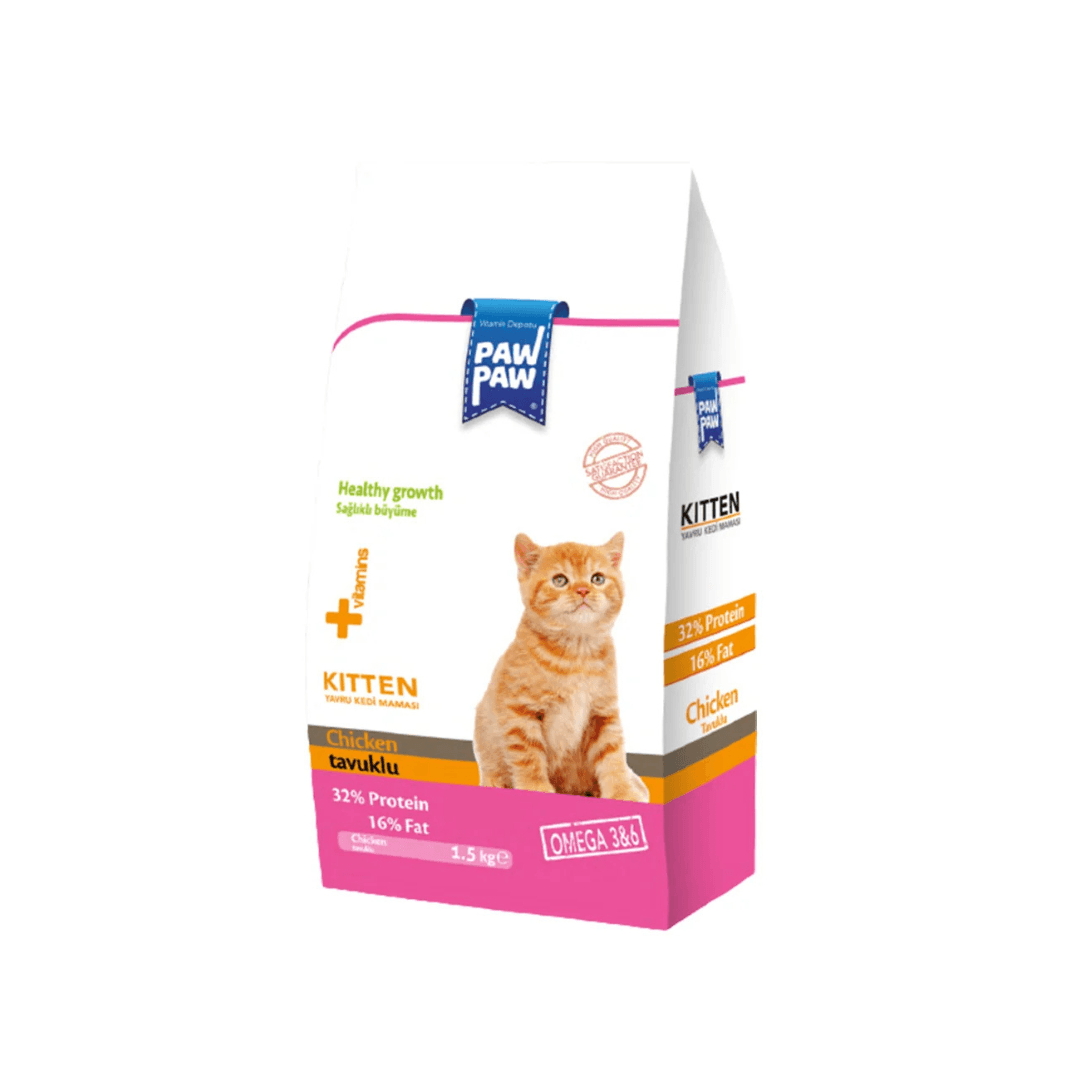 Paw Paw Kitten Dry Cat Food Chicken 1.5kg