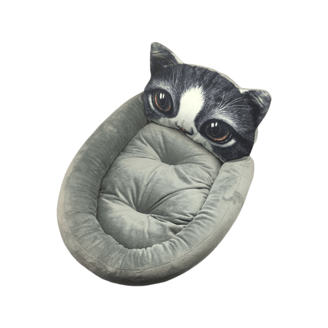Sophisticated Cat Shape Pet Bed with Extra Soft Cushion