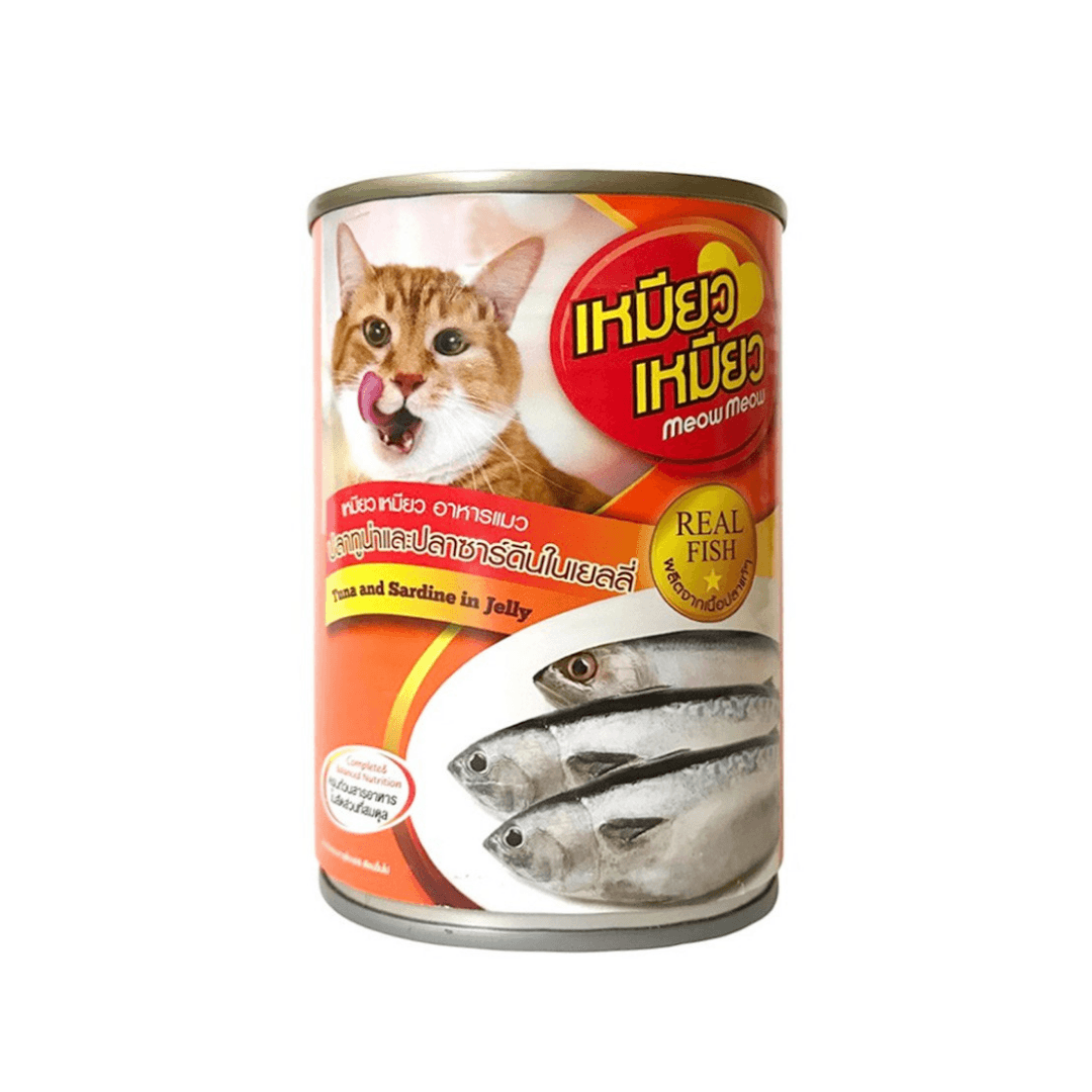 Meow Meow Can Tuna & Sardine in Jelly 400g