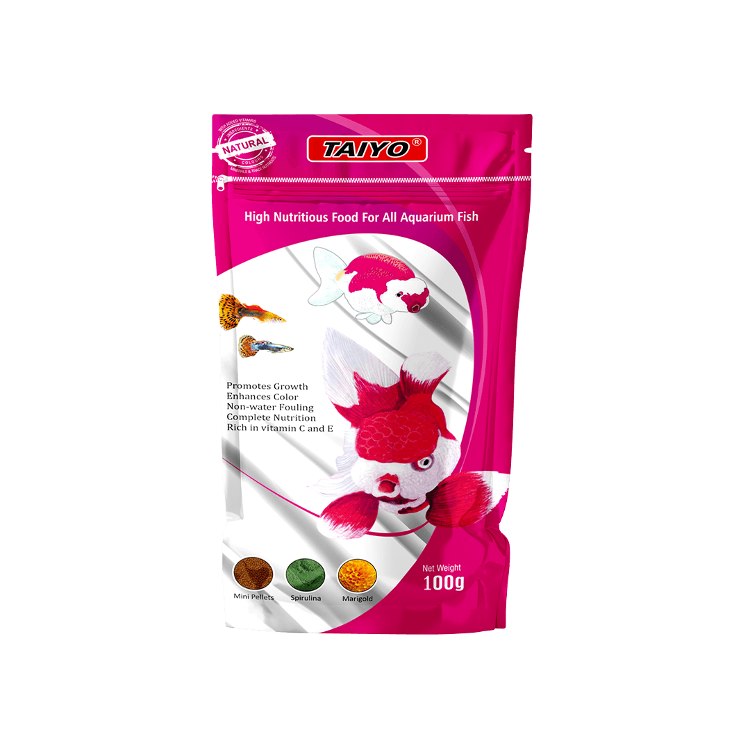 Taiyo Pink Fish Food Pouch 100gm