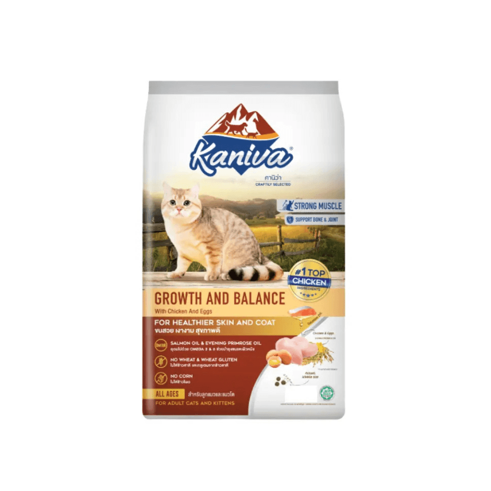 Kaniva Growth & Balance Cat Food-Chicken, Egg & Rice for All Ages 370g