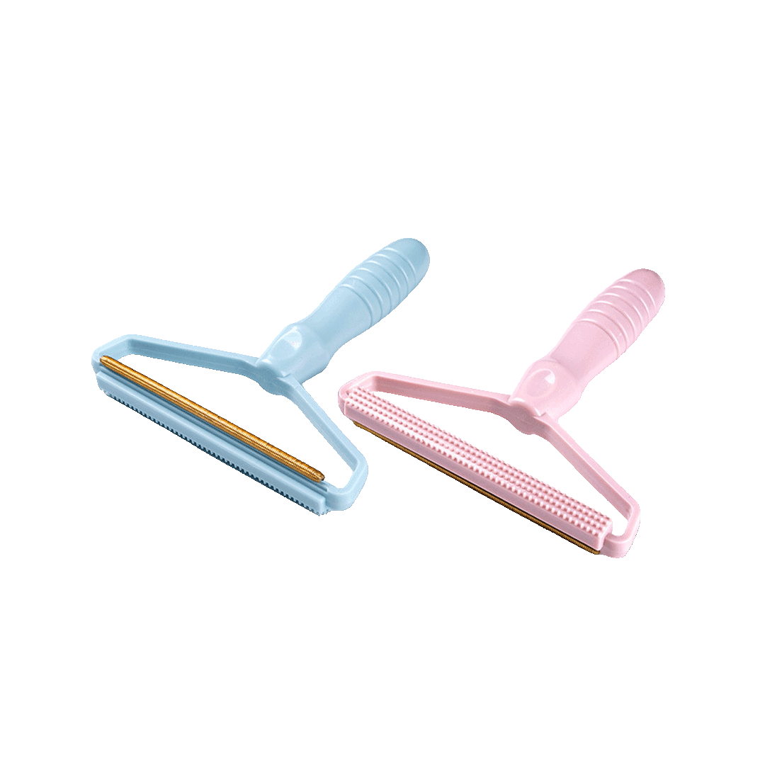 Portable Plastic Double-sided Fur Remover Travel Brush