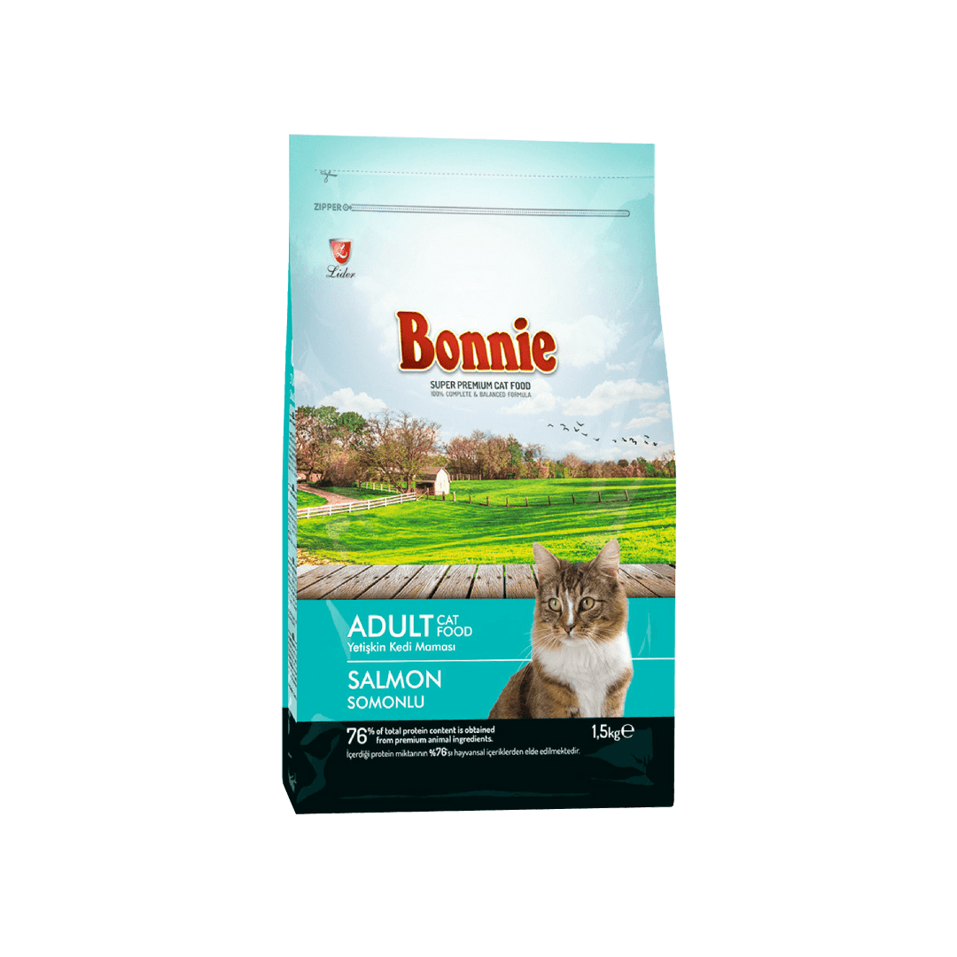 Bonnie Adult Cat Food Salmon 1.5kg