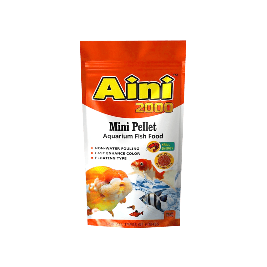 Aini 2000 Mini Pellet Fish Food Pouch 100gm