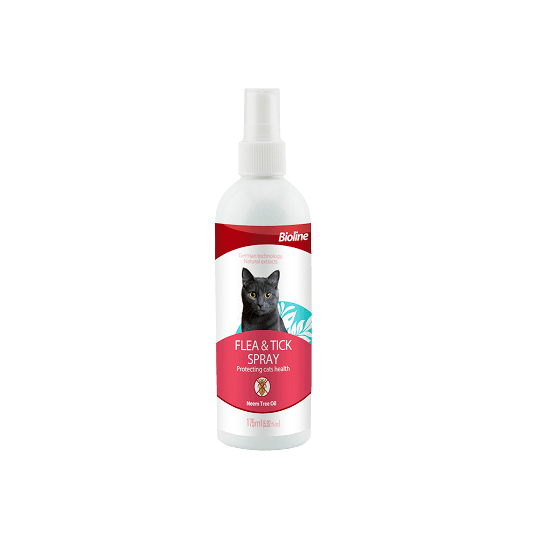 Bioline Flea & Tick Spray for Cat 175ml