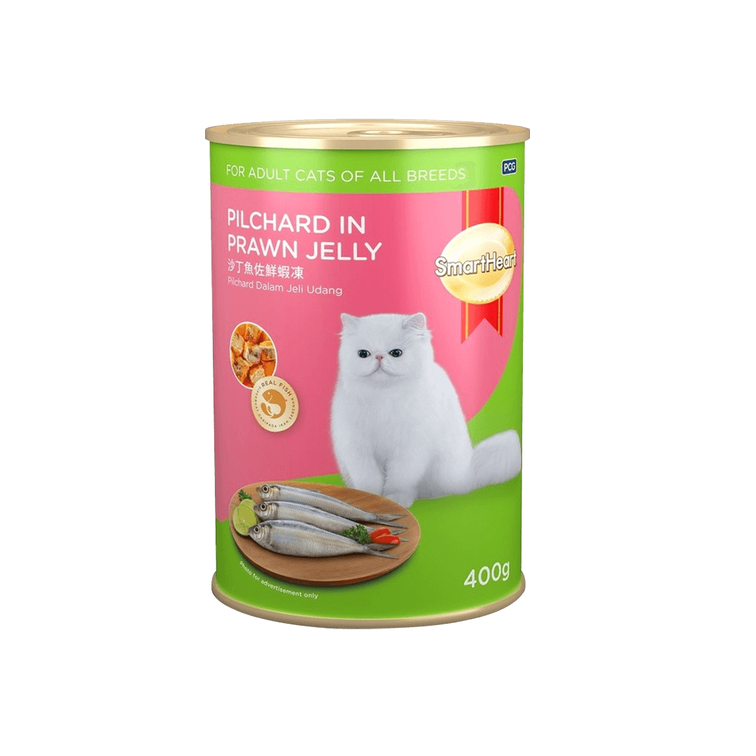 Smartheart Adult Canned Food Pilchard in Prawn Jelly 400g