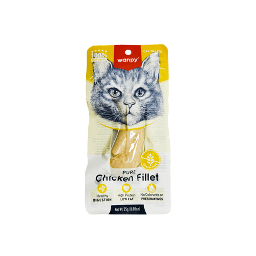 Wanpy Pure Chicken Fillet for Cats 25gm