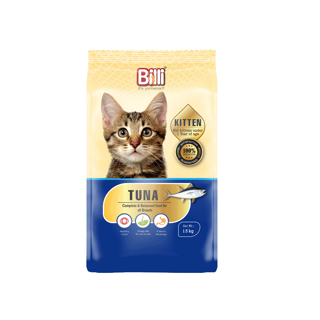 Billi Kitten Dry Cat Food Real Tuna 1.5kg