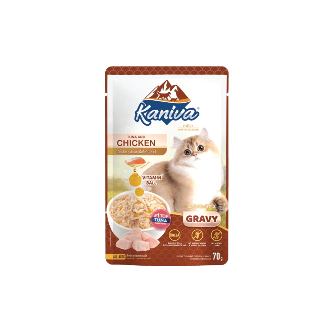 Kaniva Tuna & Chicken Pouch 70g in Gravy for All Ages