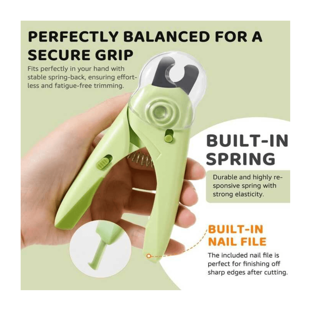 Professional Pet Nail Clippers with Adjustable Hole Including LED Light For Cats & Dogs