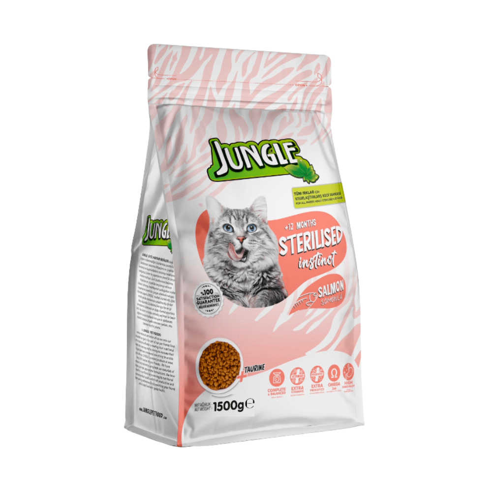 Jungle Adult Dry Cat Food Salmon 1.5kg