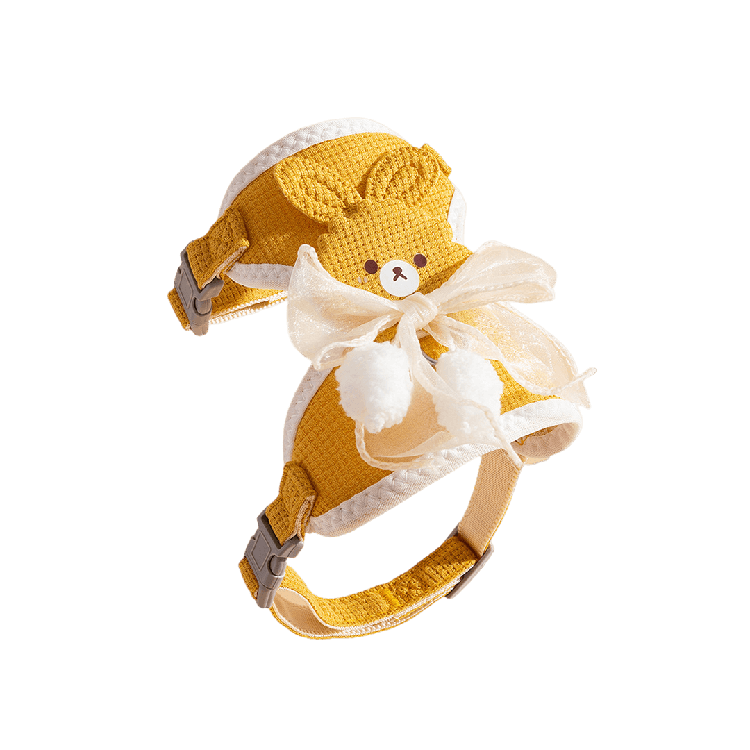 Premium Comfortable Cat Harness Cartoon Cat Cloth Pocket