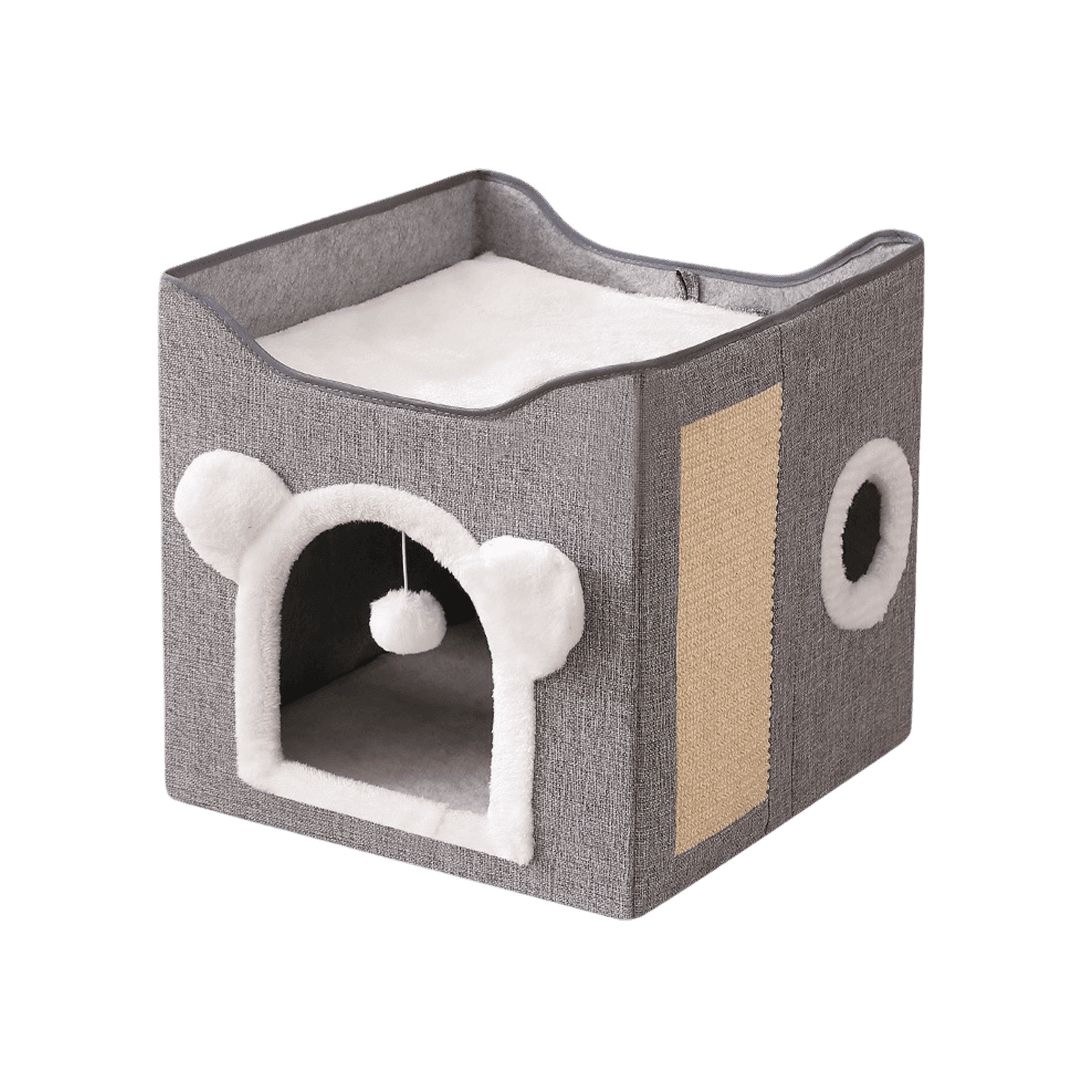 Sophisticated Double Decker Tent House for Cats