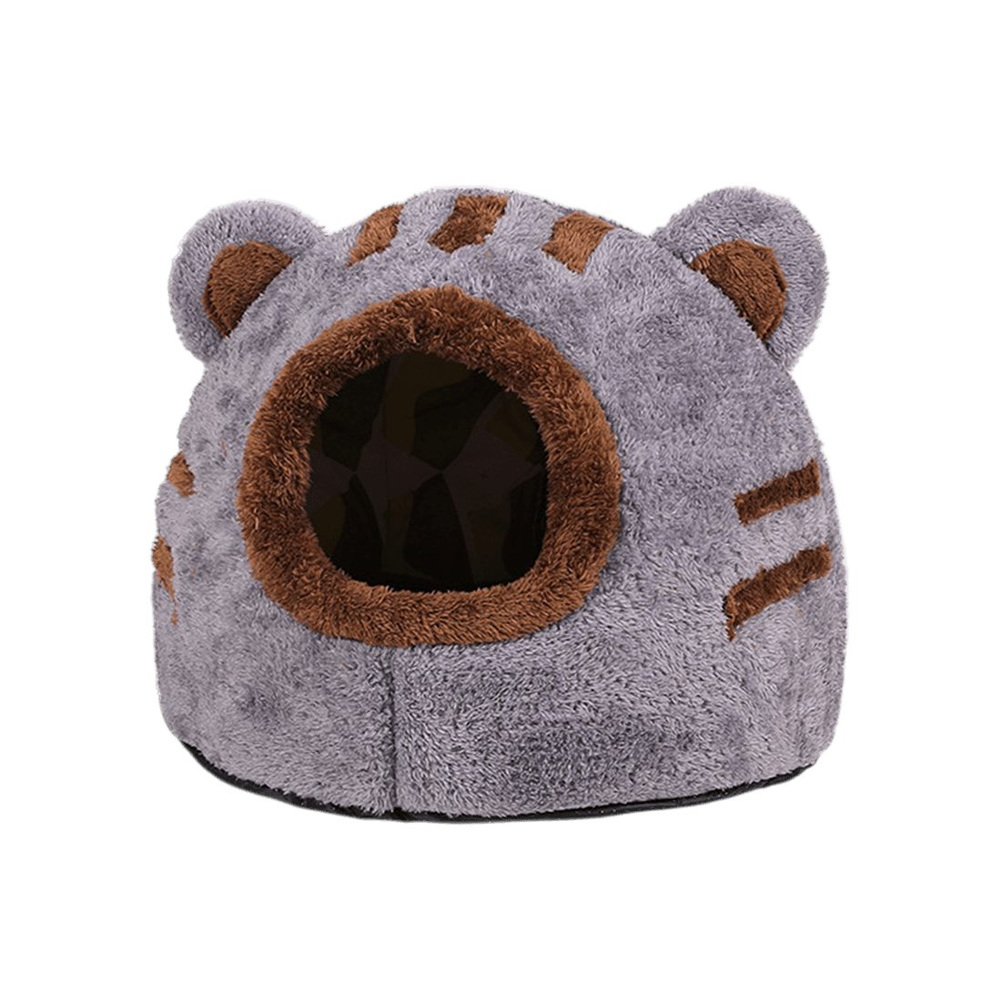 Premium Comfortable Warm Cat House & Bed Cartoon Bear Head Shape