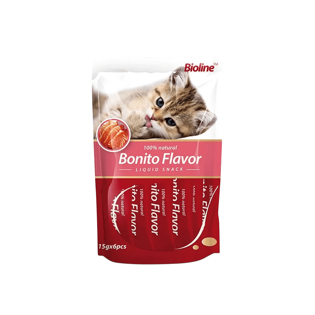 Bioline Meat Paste Treat Bonito Flavour 15gX6