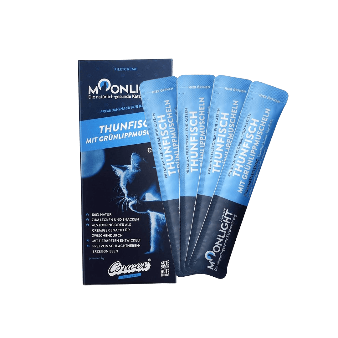 Moonlight Dinner Fillet Creamy Treat Tuna & Green Mussels 15g x 4