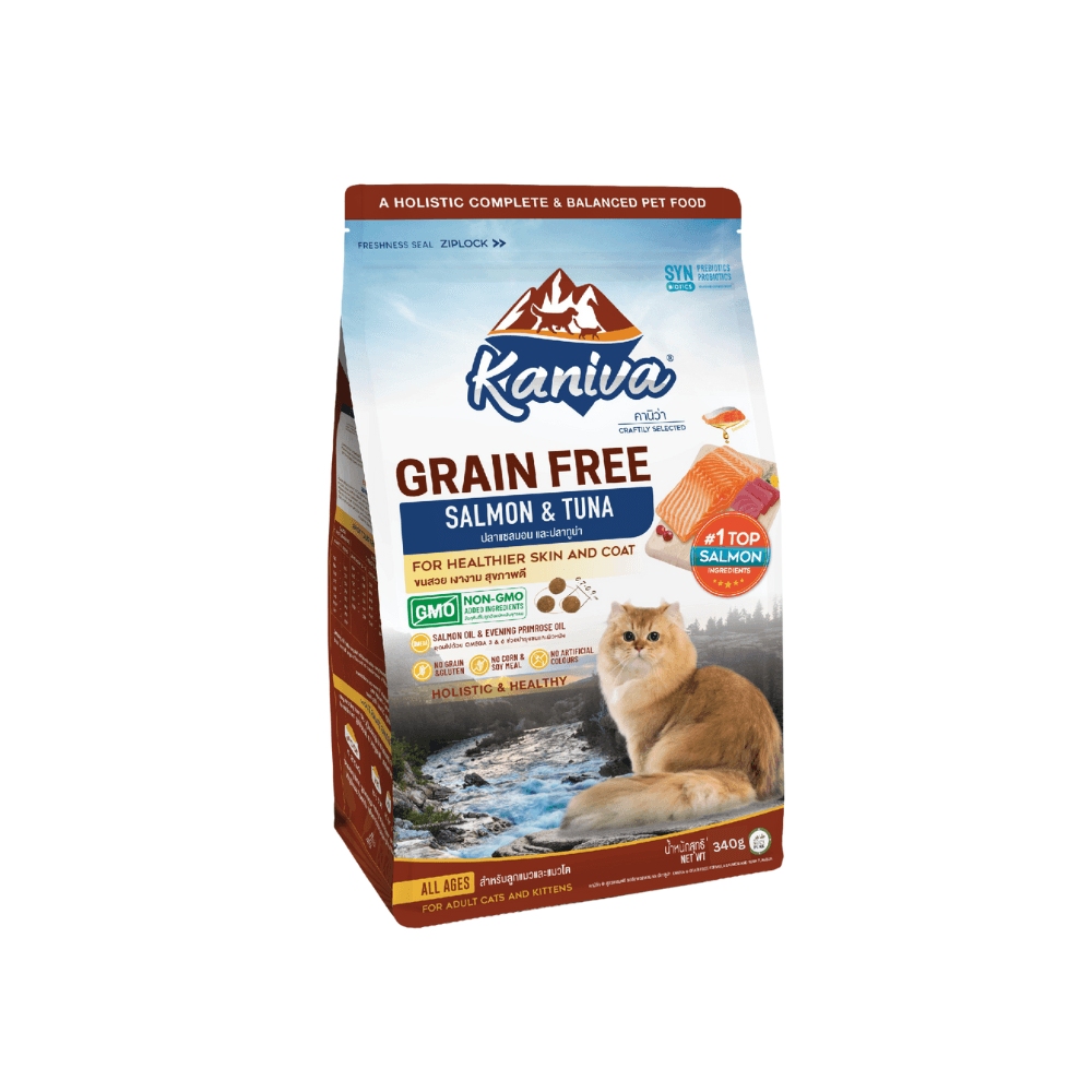 Kaniva GRAIN FREE Cat Food Salmon & Tuna 340g for All Ages