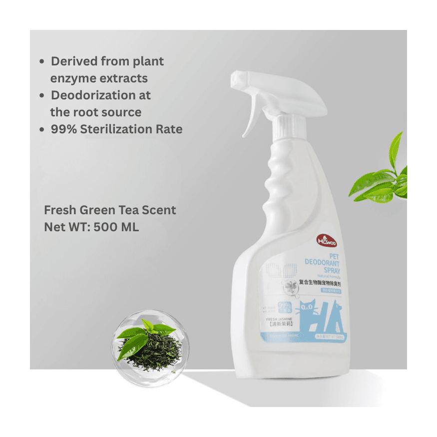 Pet Deodorant Spray Fresh Green Tea Scent 500ml