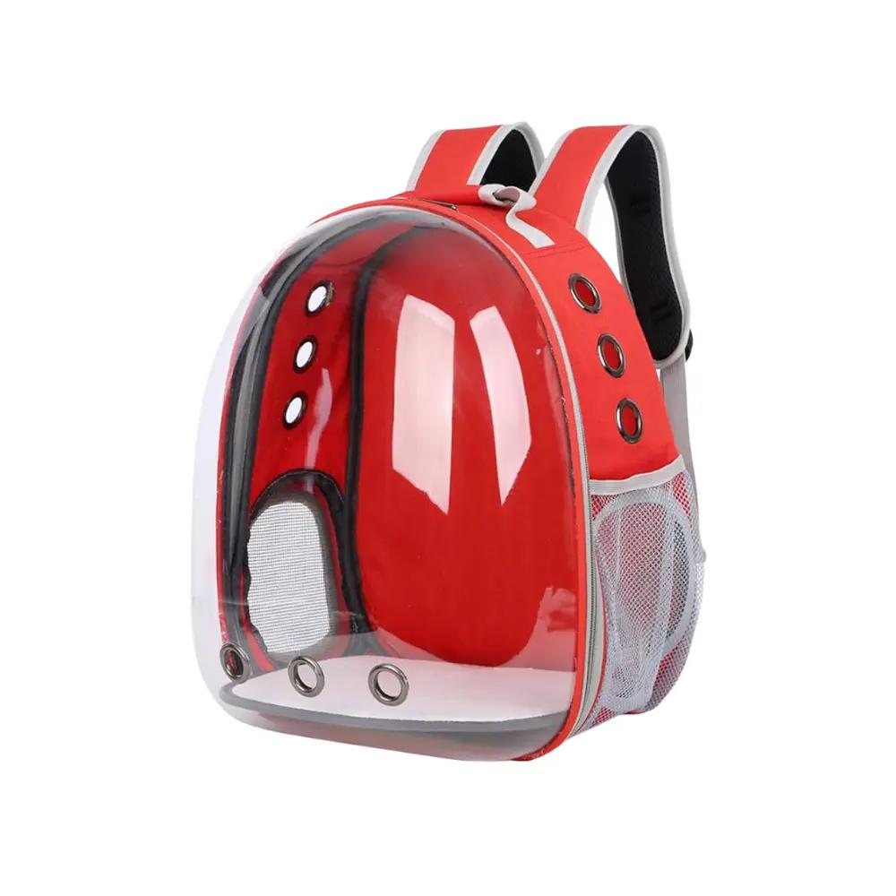 Pet Travel Backpack Carrier Cage Transparent Glass Bag