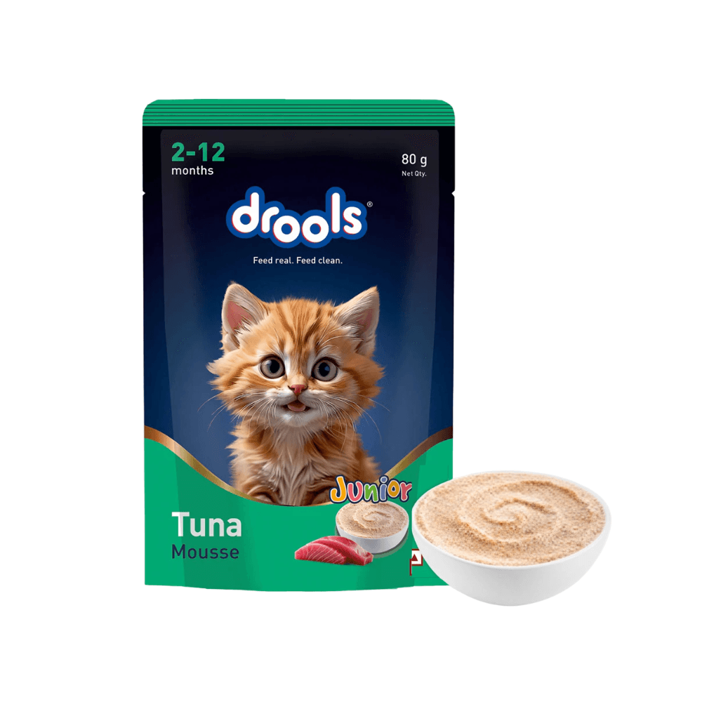 Drools Kitten Cat Pouch Tuns Mousse 80g