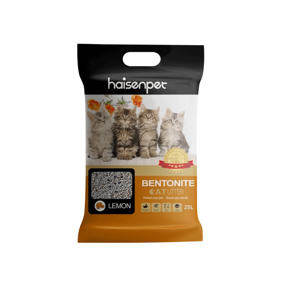 Haisenpet Bentonite Cat Litter Lemon 25L