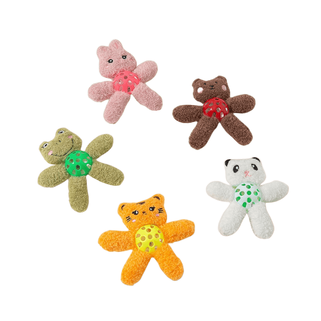 Plush Doll Chew Cat Toy with Ball