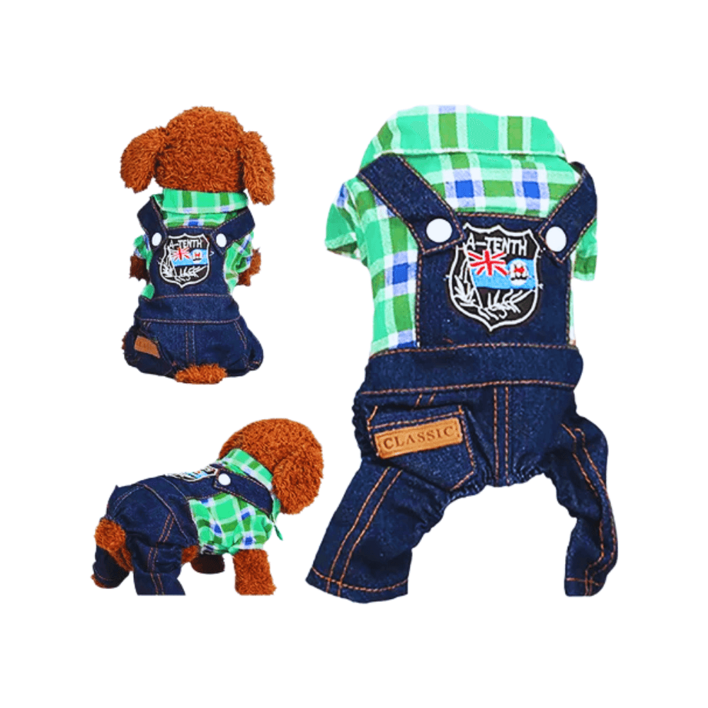 Male Cat Classic Denim Shirt Jumpsuit for Party, Eid, and Birthday