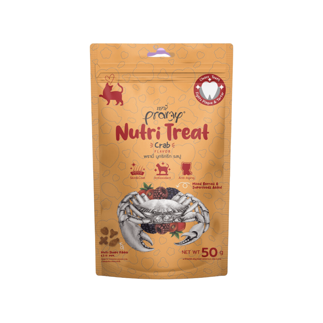 Pramy Nutri Dry Cat Treat Crab 50g
