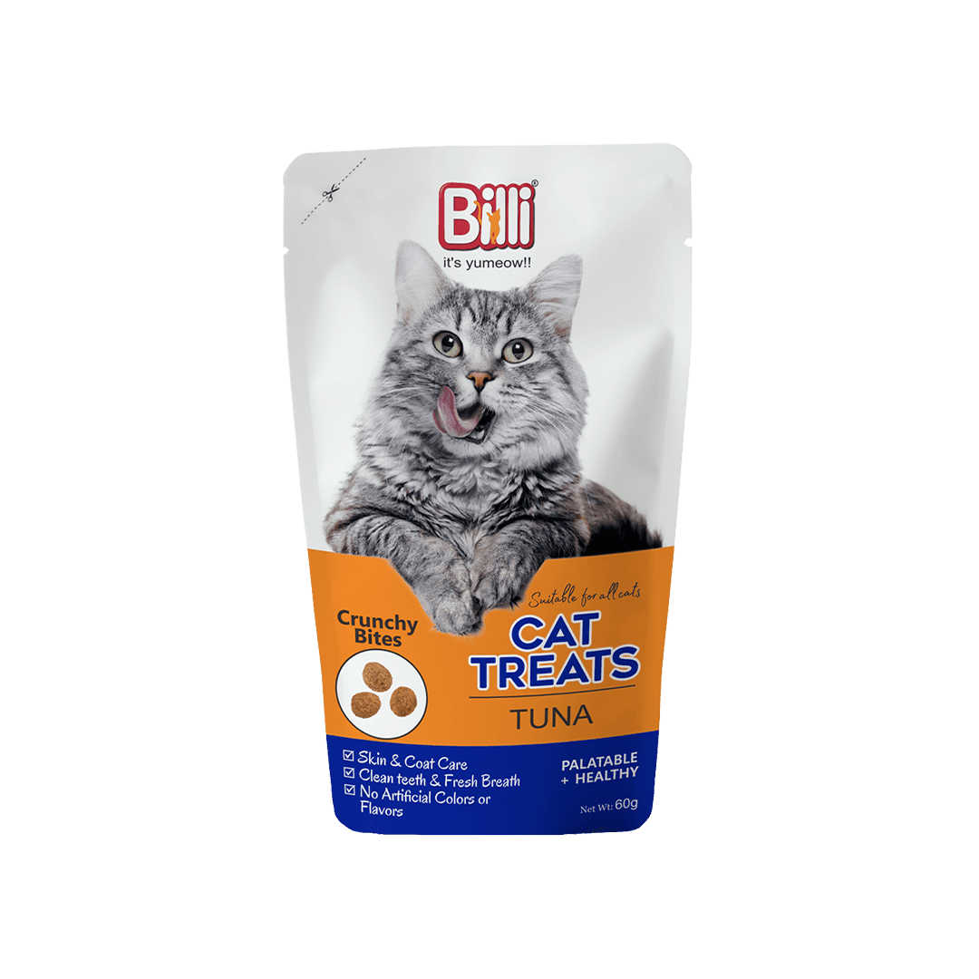 Billi Crunchy Bites Dry Cat Treat Tuna 60gm
