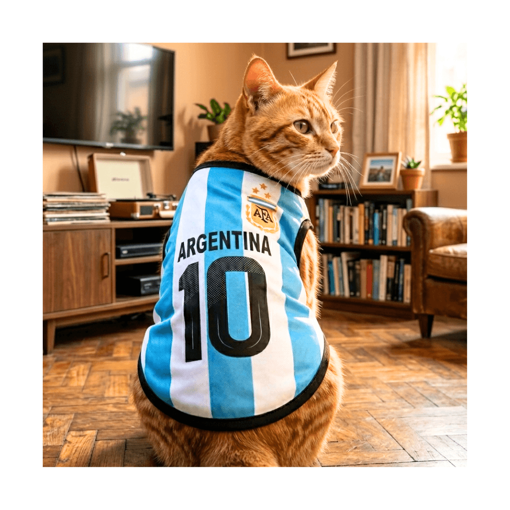 Stylish Argentina Cat Jersey for World Cup 2026