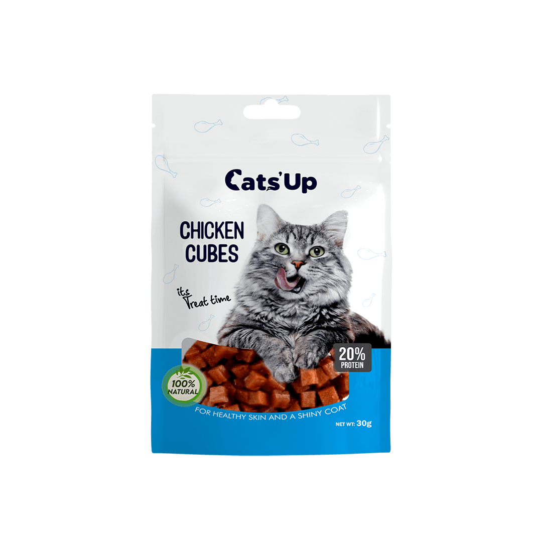 Cat’s Up Real Chicken Cubes Cat Treat 30gm