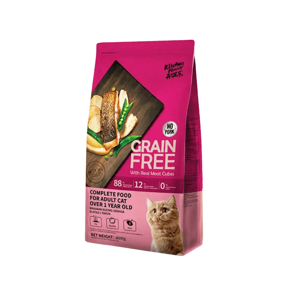 Kitchen Flavor Grain Free Complete Dry Food for Adult Cat 400g