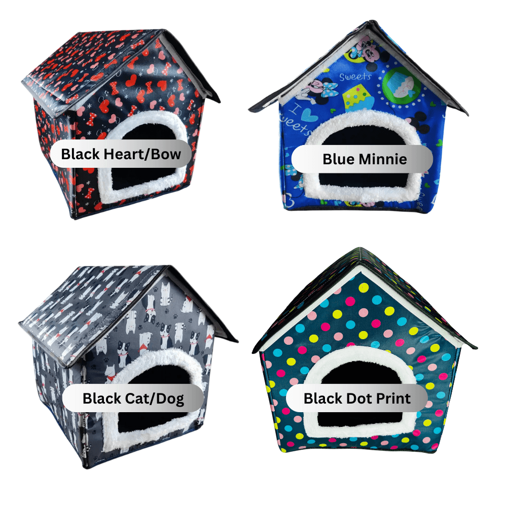 Large Foldable Soft Square Shape Pet Cat House