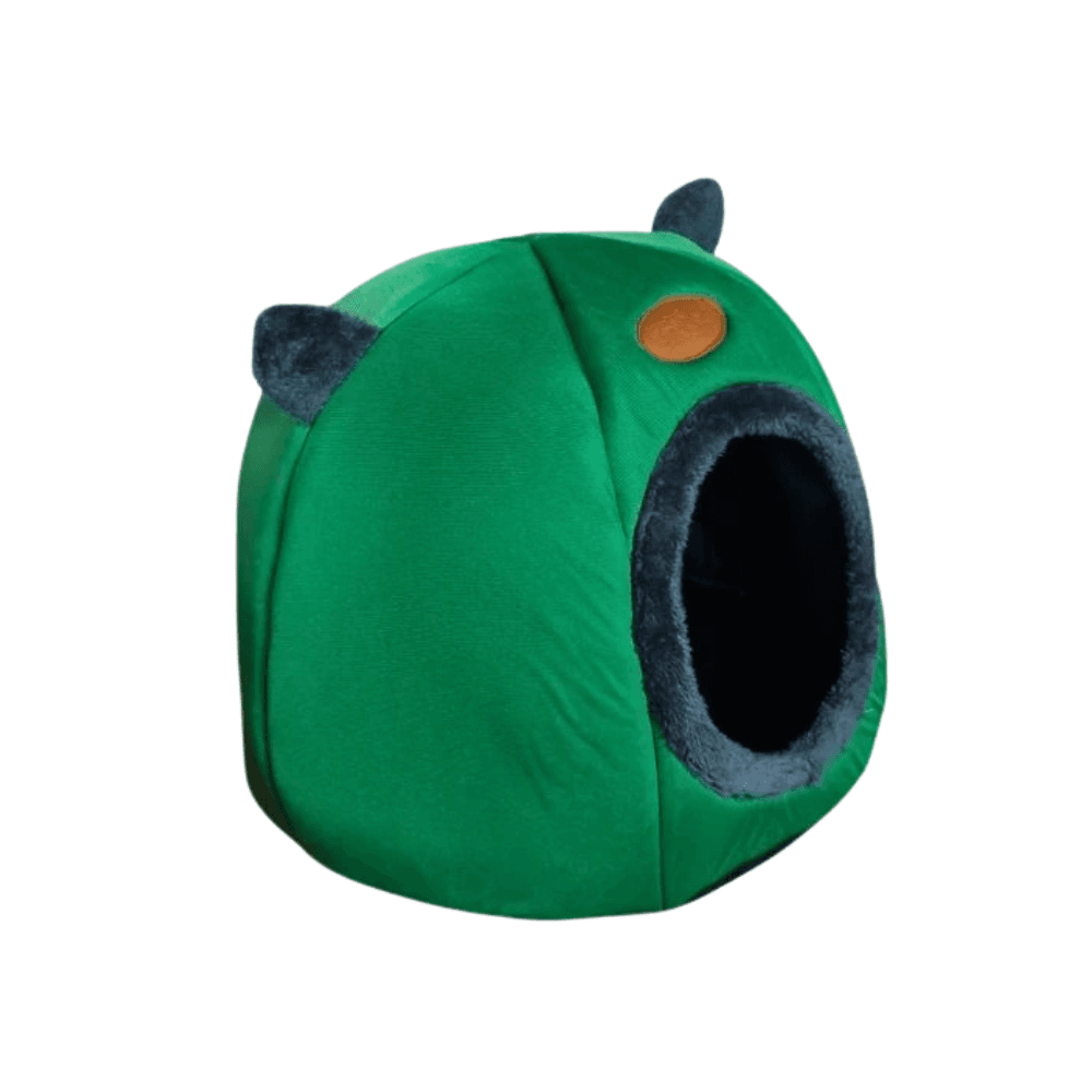 Semi-Enclosed Warm Pumpkin Round House and Bed with Removable and Washable Cushion