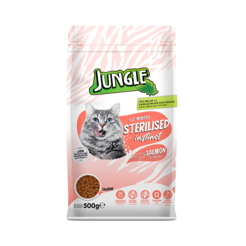 Jungle Adult Dry Cat Food Salmon 500gm