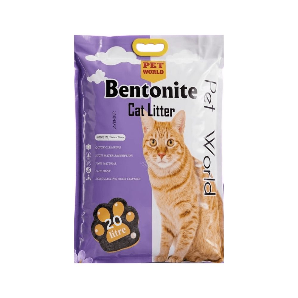 Pet World Bentonite Cat Litter Lavender 20L