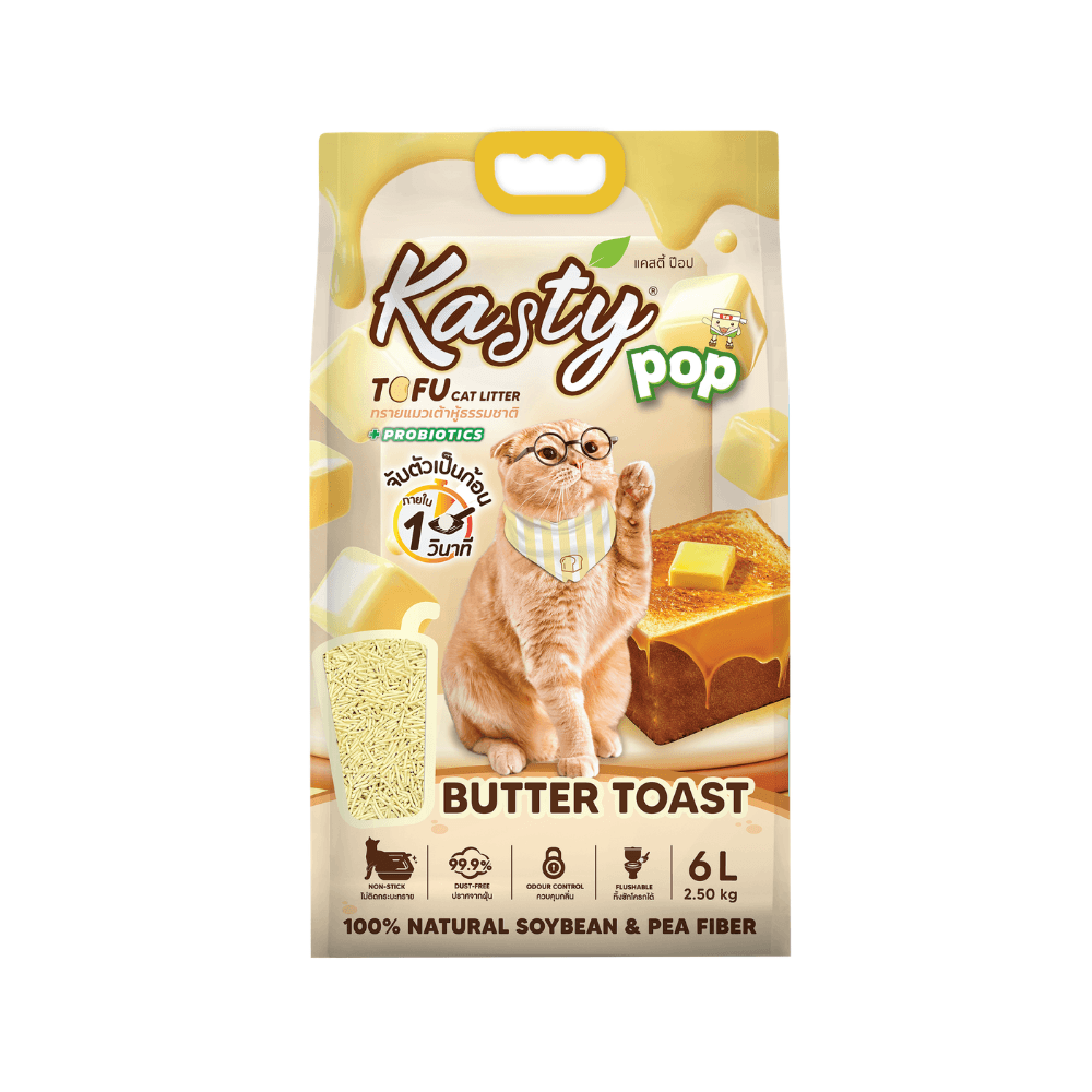 Kasty Pop Tofu Cat Litter Butter Toast 6L