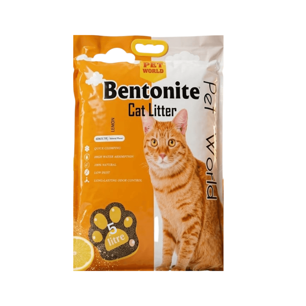 Pet World Bentonite Cat Litter Lemon 5L