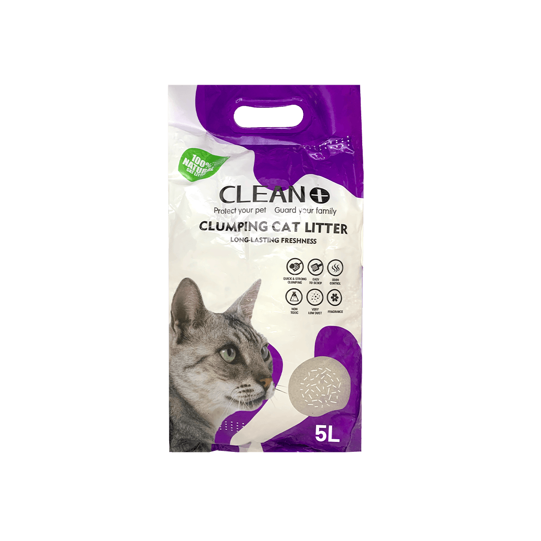 Clean Plus Clumping Cat Litter Lavender 5L