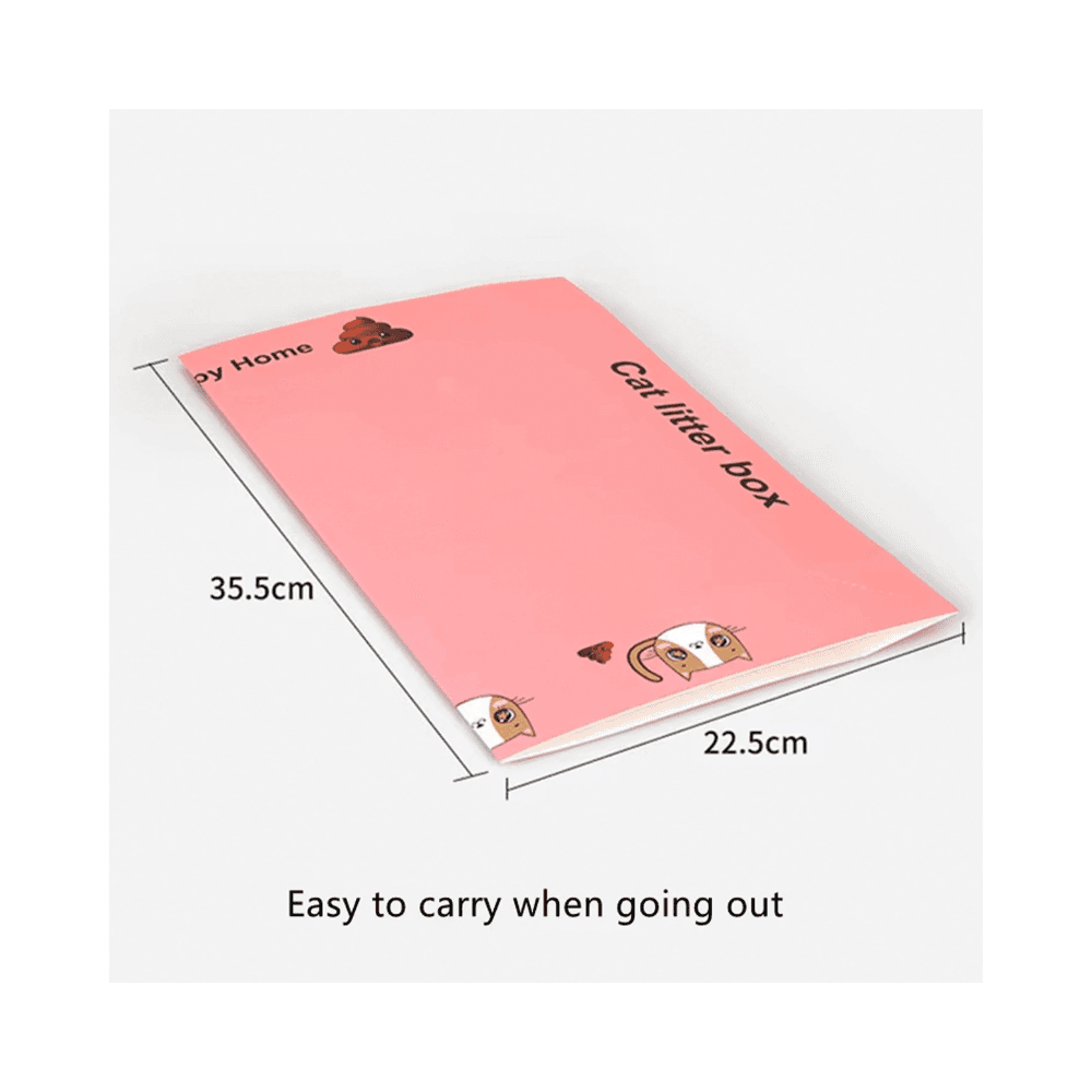 Large Disposable & Portable Folding Cat Litter Box