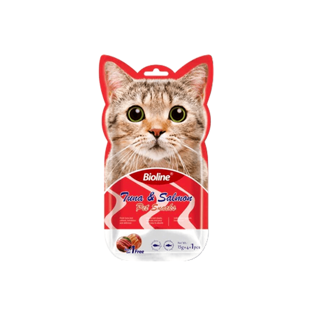 Bioline Tuna & Salmon Pet Snacks 15g*5