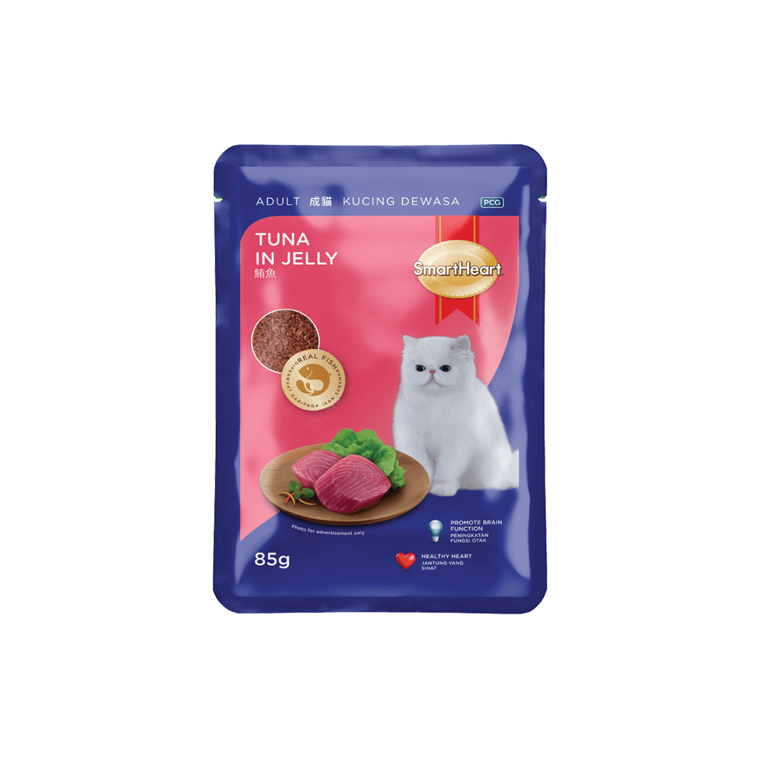 Smartheart Cat Pouch Adult Tuna in Jelly 85g