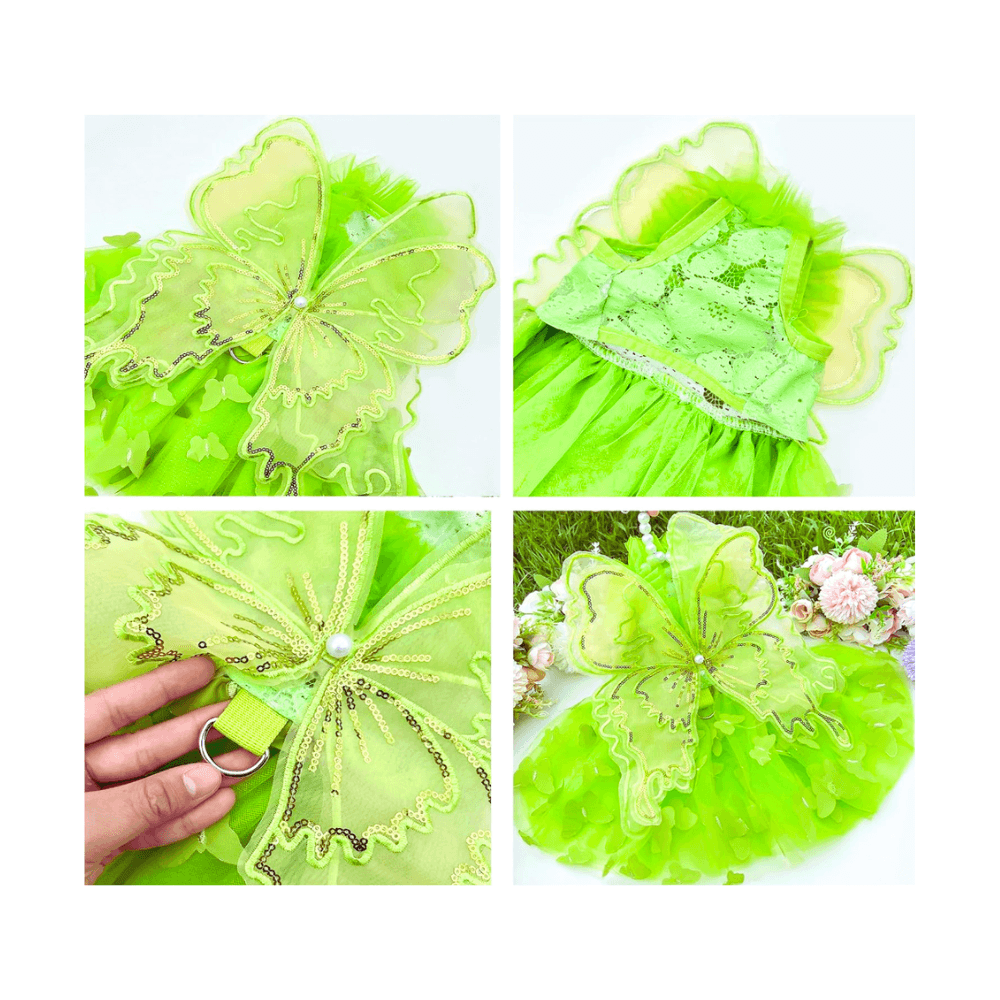 Premium Butterfly Princess Dress Thin Stylish Summer Cat Dress for Party, Birthday Celebration