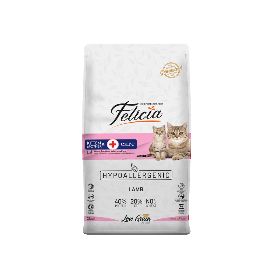Felicia Low Grain Kitten & Mother Care Lamb 2kg