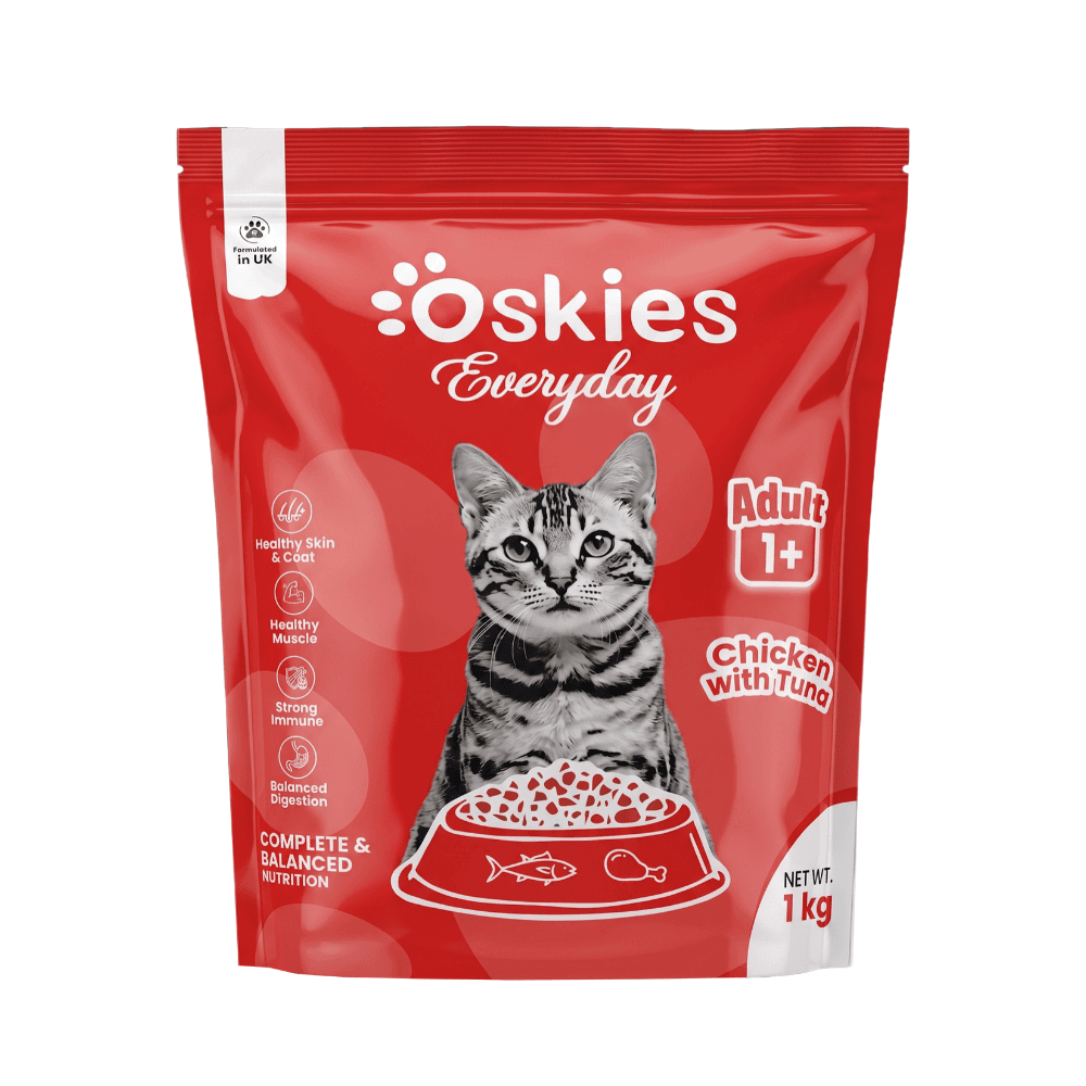 Oskies Adult Cat Food Chicken with Tuna 1kg