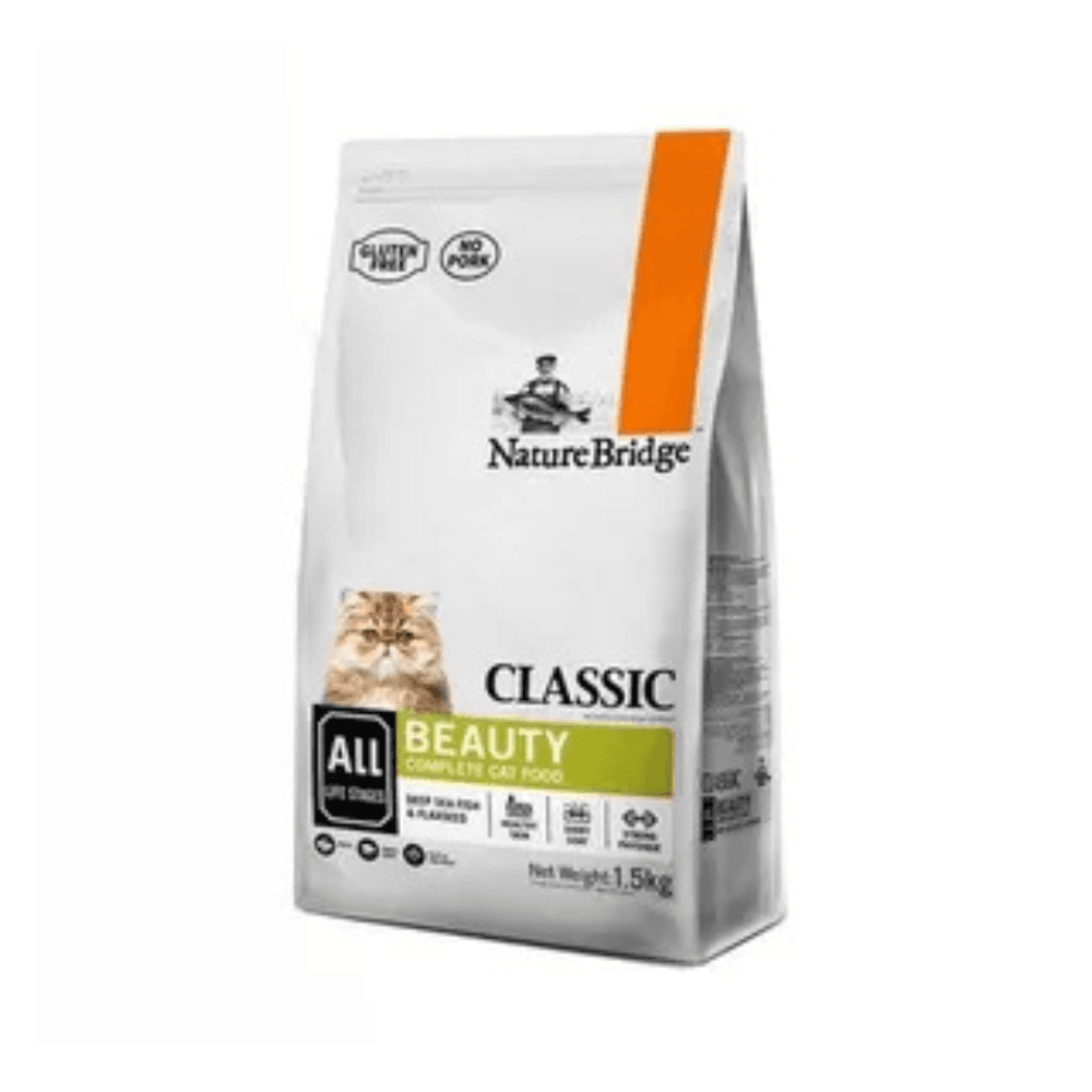 Nature Bridge Classic Beauty Complete Cat Food for All Life Stages 1.5kg
