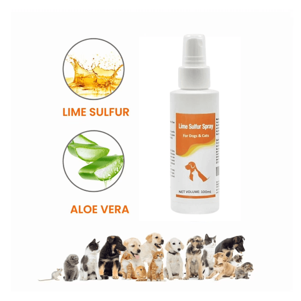 Lime Sulfur Spray – Antifungal & Antibacterial Control for Pets 100ml
